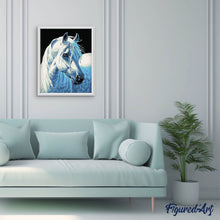 Cargar imagen en el visor de la galería, Pintar Por Números - Caballo Blanco 2 - Figuredart - Animales Caballos