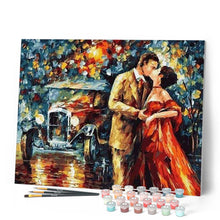 Cargar imagen en el visor de la galería, Pintar Por Números - Besos En La Calle - Figuredart - Romanticismo