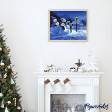 Cargar imagen en el visor de la galería, Pintar Por Números - Muñecos De Nieve - Figuredart - Navidad
