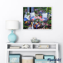 Cargar imagen en el visor de la galería, Pintar Por Números - Silla Con Almohada - Figuredart - Flores