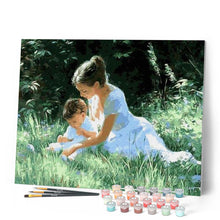 Cargar imagen en el visor de la galería, Pintar Por Números - Las Mujeres Y Los Niños 1 - Figuredart - Paisajes Romanticismo