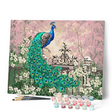 Cargar imagen en el visor de la galería, Pintar Por Números - Pavo Real 1 - Figuredart - Animales Pavo Real