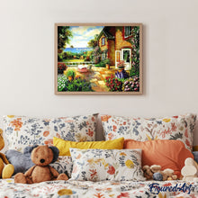 Cargar imagen en el visor de la galería, Pintar Por Números - Delante De Sillas Blancas - Figuredart - Flores Paisajes