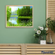 Cargar imagen en el visor de la galería, Pintar Por Números - Árboles Verdes 1 - Figuredart - Paisajes Árboles