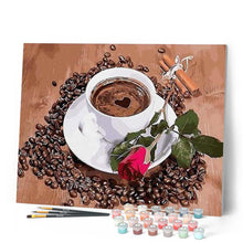 Cargar imagen en el visor de la galería, Pintar Por Números - Café Rose - Figuredart - Romanticismo