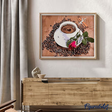 Cargar imagen en el visor de la galería, Pintar Por Números - Café Rose - Figuredart - Romanticismo