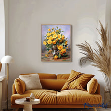 Cargar imagen en el visor de la galería, Pintar Por Números - Jarrón De Flores De Color Amarillo - Figuredart - Flores