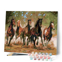 Cargar imagen en el visor de la galería, Pintar Por Números - Caballo Al Galope - Figuredart - Animales Caballos