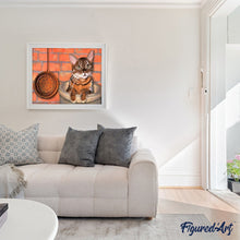 Cargar imagen en el visor de la galería, Pintar Por Números - Gato Contra La Pared - Figuredart - Animales Gatos