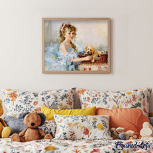 Cargar imagen en el visor de la galería, Pintar Por Números - Chica Y Perro - Figuredart - Animales Perros Retrato Romanticismo