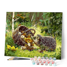 Cargar imagen en el visor de la galería, Pintar Por Números - Erizo En La Hierba - Figuredart - Animales