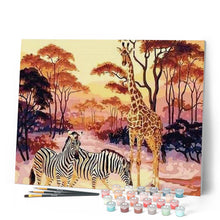 Cargar imagen en el visor de la galería, Pintar Por Números - Jirafa - Figuredart - Animales Jirafas
