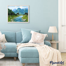 Cargar imagen en el visor de la galería, Pintar Por Números - Montañas - Figuredart - Montañas Paisajes
