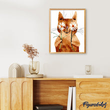 Cargar imagen en el visor de la galería, Pintar Por Números - Gato Cojedor - Figuredart - Animales Gatos
