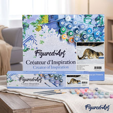 Cargar imagen en el visor de la galería, Pintar Por Números - Leopardo En La Nieve - Figuredart - Animales