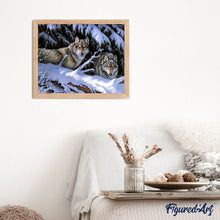 Cargar imagen en el visor de la galería, Pintar Por Números - Dos Lobos - Figuredart - Animales Lobos