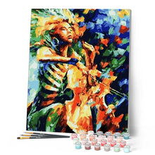 Cargar imagen en el visor de la galería, Pintar Por Números - Violonchelo Abstracto - Figuredart - Música