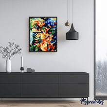 Cargar imagen en el visor de la galería, Pintar Por Números - Violonchelo Abstracto - Figuredart - Música