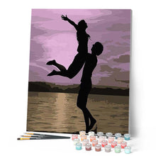 Cargar imagen en el visor de la galería, Pintar Por Números - Amantes En Playa - Figuredart - Romanticismo