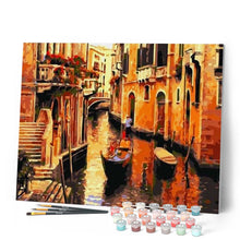 Cargar imagen en el visor de la galería, Pintar Por Números - Venecia Roja - Figuredart - Ciudades