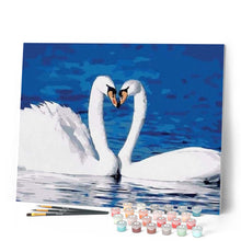 Cargar imagen en el visor de la galería, Pintar Por Números - Los Nuevos Dos Cisnes - Figuredart - Animales