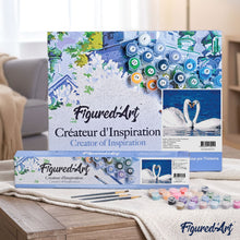 Cargar imagen en el visor de la galería, Pintar Por Números - Los Nuevos Dos Cisnes - Figuredart - Animales