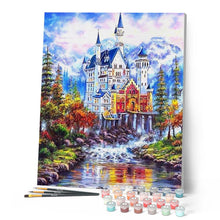 Cargar imagen en el visor de la galería, Pintar Por Números - Castillo En La Nieve - Figuredart - Paisajes