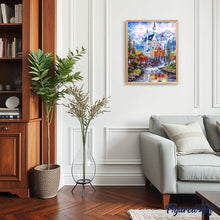 Cargar imagen en el visor de la galería, Pintar Por Números - Castillo En La Nieve - Figuredart - Paisajes