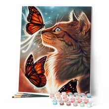 Cargar imagen en el visor de la galería, Gato y mariposas