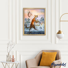 Cargar imagen en el visor de la galería, Pintar Por Números - Gato Amarillo - Figuredart - Animales Gatos