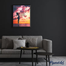 Cargar imagen en el visor de la galería, Pintar por números | Mujeres y pájaros durante amanecer | Novedades Paisajes Animales Pájaros Romanticismo Fácil | FiguredArt