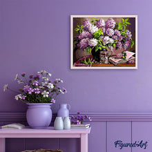 Cargar imagen en el visor de la galería, Pintar Por Números - Flores Púrpura - Figuredart - Flores