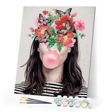 Cargar imagen en el visor de la galería, Chicle con flores y mariposas