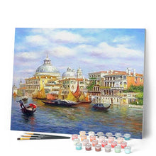 Cargar imagen en el visor de la galería, Pintar Por Números - Venecia 1 - Figuredart - Barcos Ciudades Paisajes