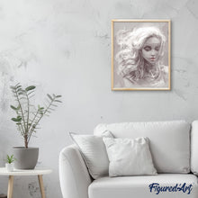 Cargar imagen en el visor de la galería, Pintar Por Números - Cabeza Gris - Figuredart - Romanticismo