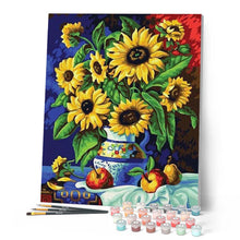Cargar imagen en el visor de la galería, Pintar Por Números - La Parte Antigua Del Girasol - Figuredart - Flores