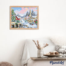 Cargar imagen en el visor de la galería, Pintar Por Números - Nieve De Navidad - Figuredart - Navidad Paisajes
