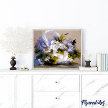 Cargar imagen en el visor de la galería, Pintar Por Números - Flores De Color Púrpura - Figuredart - Flores