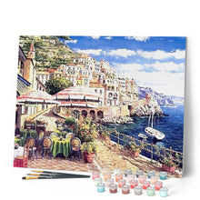 Cargar imagen en el visor de la galería, Pintar Por Números - Resort Costero En Venecia - Figuredart - Paisajes