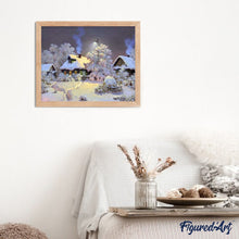 Cargar imagen en el visor de la galería, Pintar Por Números - Cabaña De La Nieve 1 - Figuredart - Paisajes