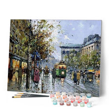 Cargar imagen en el visor de la galería, Pintar Por Números - Calle Y Autobuses - Figuredart - Ciudades