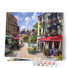 Cargar imagen en el visor de la galería, Pintar Por Números - Terraza Mediterránea - Figuredart - Ciudades