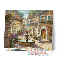 Cargar imagen en el visor de la galería, Pintar Por Números - Fuente De La Ciudad - Figuredart - Ciudades