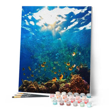 Cargar imagen en el visor de la galería, Pintar Por Números - Mundo Submarino - Figuredart - Paisajes
