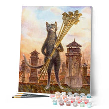 Cargar imagen en el visor de la galería, Pintar Por Números - Gato Con Cetro - Figuredart - Animales Gatos