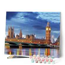 Cargar imagen en el visor de la galería, Pintar Por Números - Puerto De La Ciudad Cielo Azul - Figuredart - Ciudades