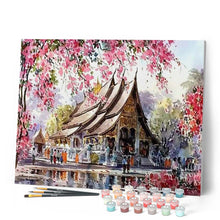 Cargar imagen en el visor de la galería, Pintar Por Números - Palacio Y Melocotonero - Figuredart - Paisajes