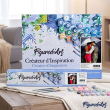 Cargar imagen en el visor de la galería, Pintar Por Números - Pareja Besándose - Figuredart - Romanticismo