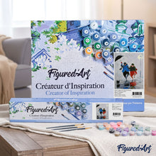 Cargar imagen en el visor de la galería, Pintar por números | Caminando bajo la lluvia | Novedades Ciudades Fácil | FiguredArt