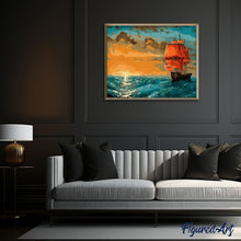Cargar imagen en el visor de la galería, Pintar Por Números - Mar Por La Tarde - Figuredart - Barcos
